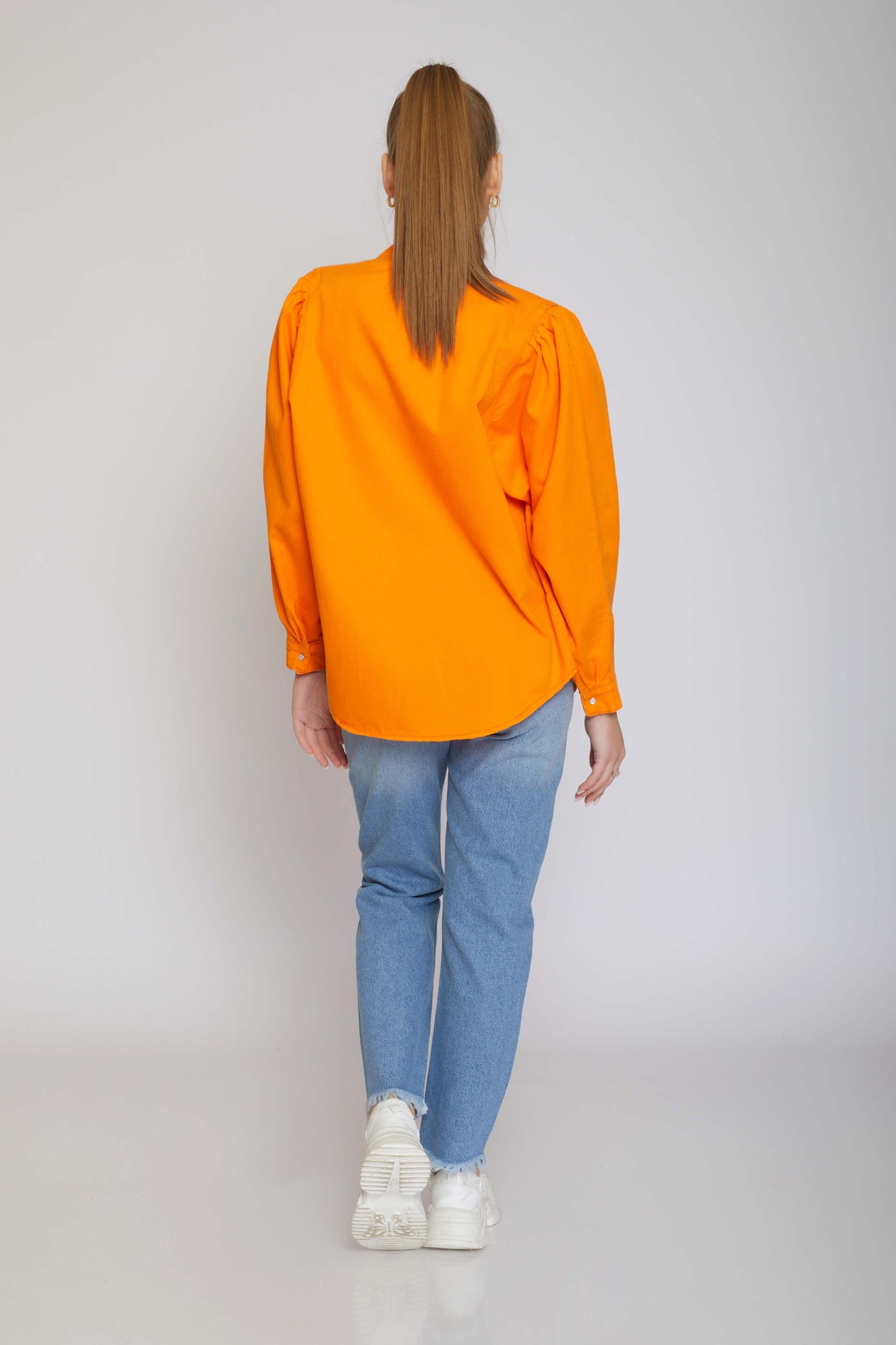 dj gabardine jacket - oversize - orange