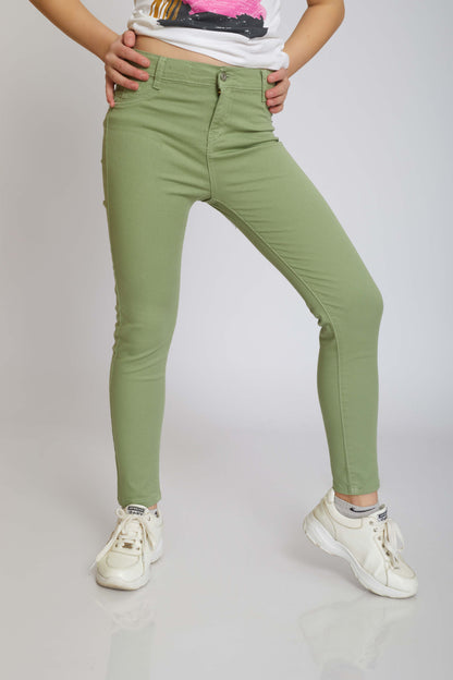 G.HIGH-WAIST SKINNY GABARDINE