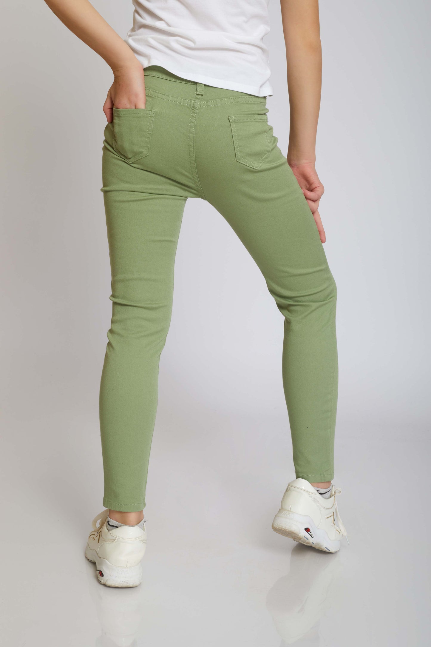 G.HIGH-WAIST SKINNY GABARDINE