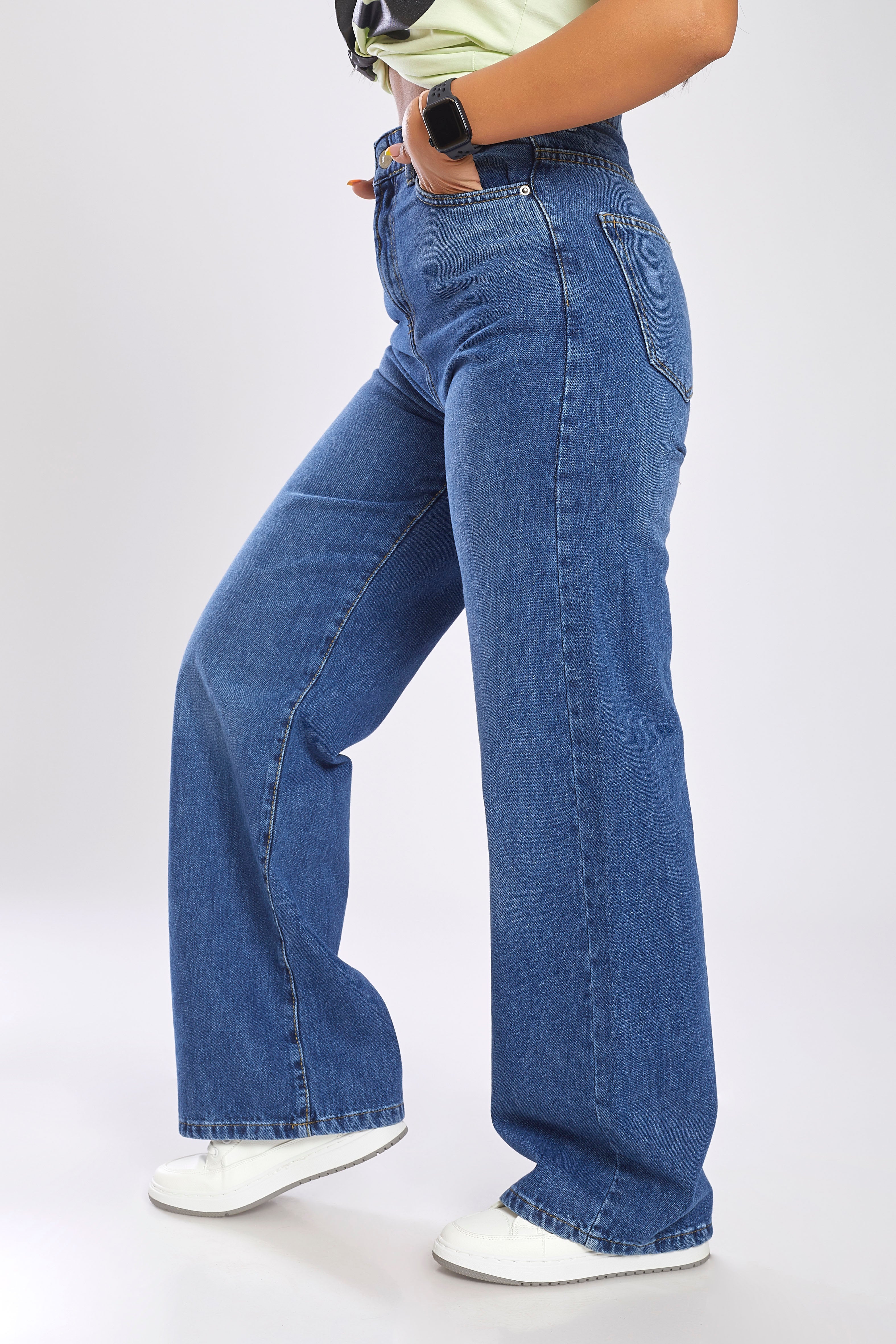 Big leg hot sale jeans