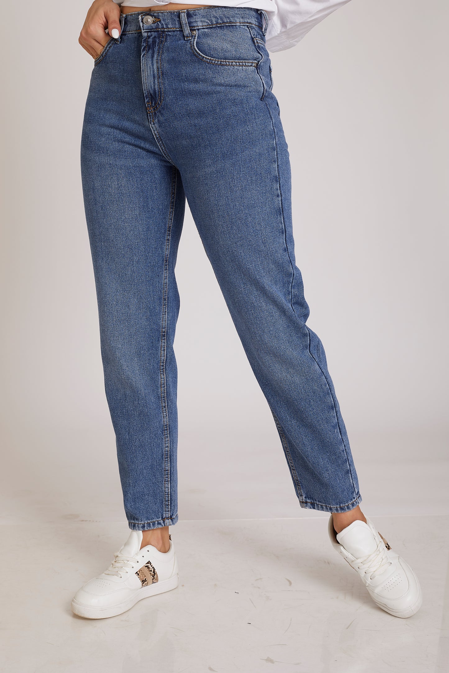 Mom Fit Jeans - Plus Size - Slim Leg - For Women  